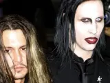 Marilyn Manson y Johnny Depp, en una imagen de 2001.