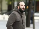 Guillermo Zapata a su llegada a la Audiencia Nacional.