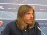 El portavoz de Podemos, Pablo Fernández