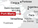 Gráfico de la agencia Franceinfo con la ubicación de la localidad donde ha ocurrido el tiroteo.