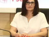 Ascensión Godoy en la reunión de la gestora del PSOE
