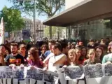 Manifestación de estudiantes en Barcelona contra la LOMCE.