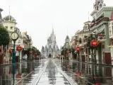 Imagen de Disney World en Orlando, cerrado a causa del huracán Matthew.