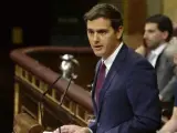 Albert Rivera, en el estrado del Congreso de los Diputados.