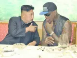 Dennis Rodman y Kim Jong-un.