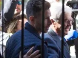 El delantero del Betis Rubén Castro, a su llegada a los juzgados
