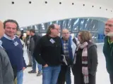 Taboada conversa con el portavoz de Xixón Sí Puede en la jornada municipalista.