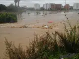 Desbordamientos e inundaciones en Mijas (Málaga) debido a las fuertes lluvias.