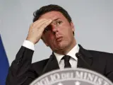 Matteo Renzi, durante una rueda de prensa reciente en Roma.