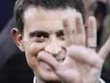 Manuel Valls anuncia su candidatura, en &Eacute;vry, ciudad de la que fue alcalde.