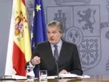 Rueda de prensa de Méndez de Vigo tras el Consejo de Ministros.