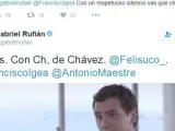 Pelea tuitera entre Rufián y Felisuco.