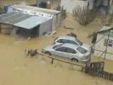 Imagen desde el aire de las inundaciones registradas en la provincia de Málaga a principios de diciembre.