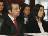 Las tres acusadas, Montserrat González (2d), autora confesa, su hija Triana Martínez (2i), y la policía local, Raquel Gago (d), durante la última sesión de la vista del juicio.