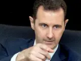 El presidente sirio, Bachar Al Asad, en una entrevista con la prensa.