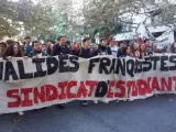 Manifestación de estudiantes contra la Lomce y las reválidas en Valencia.