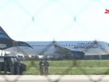 Avión secuestrado en Malta de la compañía Afriqiyah Airways.