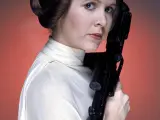 As&iacute; luc&iacute;a Carrie Fisher en su primera interpretaci&oacute;n de Leia Organa en Una nueva esperanza.