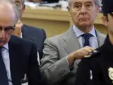 Rodrigo Rato y Miguel Blesa, en el juicio por las tarjetas 'black'.