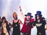 Guns N' Roses, durante un directo.