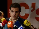 El líder de Ciudadanos, Albert Rivera, en Barcelona.