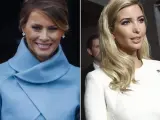 Montaje de fotos de Melania e Ivanka Trump, esposa e hija, respectivamente, del recién elegido presidente de Estados Unidos, Donald Trump.