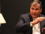 El presidente de Ecuador, Rafael Correa, durante una entrevista concedida a '20minutos'.