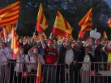 Acto de Societat Civil Catalana con motivo del 12 octubre para reivindicar que 'España suena bien'.