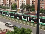 Pruebas de los trenes del metro de Granada.