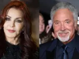 Priscilla Presley y Tom Jones.