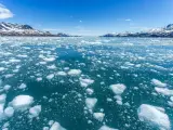 Imágenes del deshielo en Groenlandia por el calentamiento global.