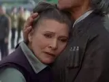 Carrie Fisher, en su papel como Leia en 'El despertar de la Fuerza'.