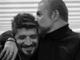 Una imagen de George Michael y su novio Fadi Fawaz.