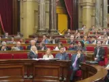 Imagen del pleno del Parlament de Catalunya.