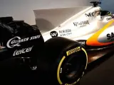 Detalle de la aleta de tiburón del Force India VJM10.
