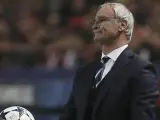 Claudio Ranieri en el partido entre el Sevilla y el Leicester.