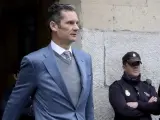 Iñaki Urdangarin, a su salida de la Audiencia de Palma.