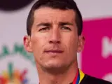 Sergio Henao, en el podio de una competición colombiana en 2016.