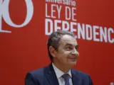 José Luis Rodríguez Zapatero durante el acto de celebración del X aniversario de la Ley de Dependencia.