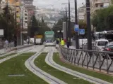 Pruebas con los trenes del metro de Granada.