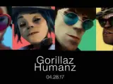 Cartel de anuncio del nuevo disco de Gorillaz, 'Humanz'.