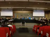 Plano general de la sala donde se celebra el juicio del caso Palau.