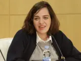 Celia Mayer, nueva delegada de Políticas de Género y Diversidad en Madrid, en una comparecencia.