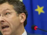 El ministro holandés de finanzas y presidente del Eurogrupo, Jeroen Dijsselbloem, durante una reunión de los ministros de Economía y Finanzas de la UE.