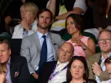 Pippa Middleton y James Matthews durante el torneo de Wimbledon en Londres.