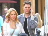 Michael Buble y la actriz Luisana Lopilato, con su hijo Noah, en 2015.