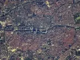 Madrid vista desde el espacio en la fotografía tomada por el astronauta Thomas Pesquet.