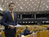 El presidente del Eurogrupo, Jeron Dijsselbloem, en un pleno de la Eurocámara.