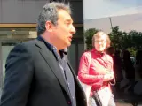 El exalcalde de Sabadell, Manuel Bustos, a la salida de los juzgados.