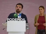 El secretario de Podemos Madrid y senador, Ramón Espinar.